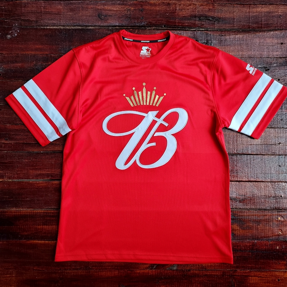 STARTER Black Label X Budweiser 50th Anniversary Jersey Collection NWT Size S